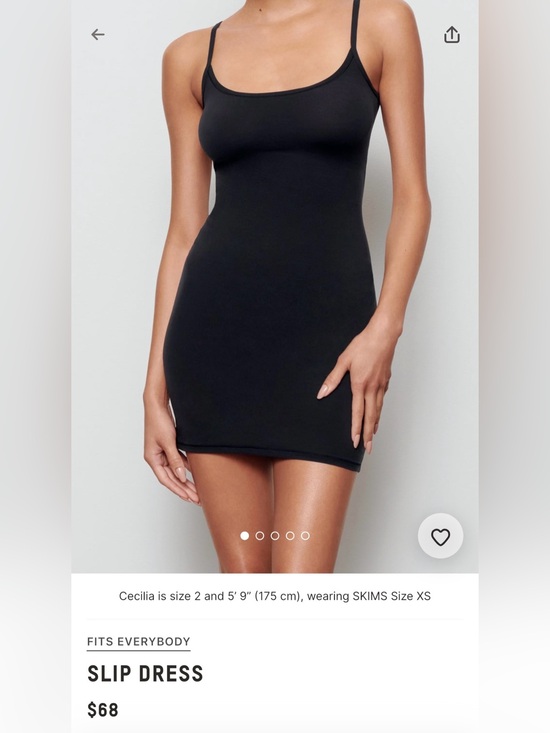 SKIMS Dresses & Skirts - SKIMS Fits everybody slip dress in Medium Onyx